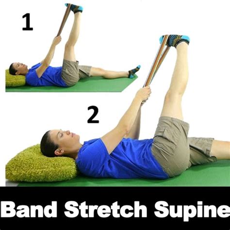 It Band Stretch Supine With Strap By Amy L Exercise How To Skimble