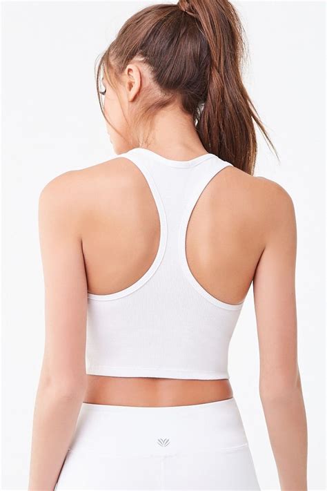 Active Ribbed Cropped Tank Top Forever 21 Cropped Tank Top Tank Tops Crop Tank