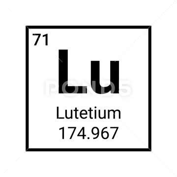 Lutetium Periodic Table Element Chemistry Symbol Lutetium Chemical