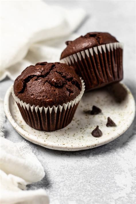 Nutella Stuffed Double Chocolate Muffins Deliciously Moist And Fluffy