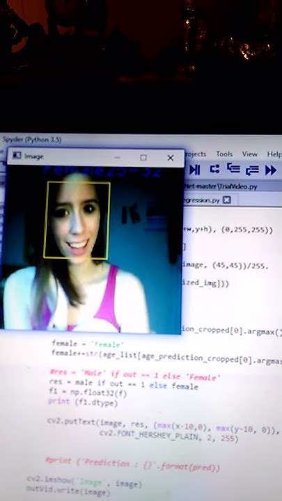 Opencv To Detect Age And Gender From Video Streaming Female Detection