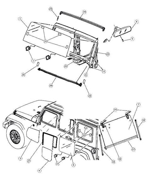 Jeep Jk Hardtop Parts Diagram Wrangler Jk Accesories Headlig