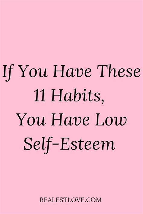 11 Signs You Have Low Self Esteem What Is Self Confidence Self