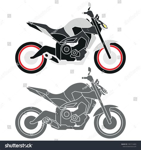 Illustration Naked Bike Can Be Used Stock Vector Royalty Free Shutterstock