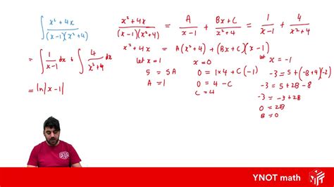 Integration Using Partial Fractions Youtube