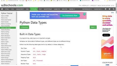 Python W3schools Python Tutorial Part 03 Youtube