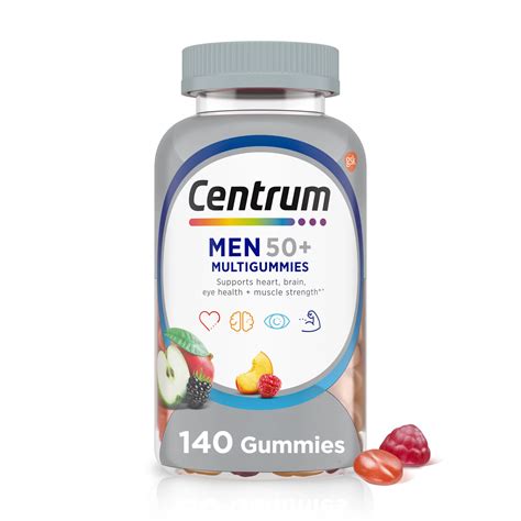 Centrum Multigummies Para Hombres Plus Suplemento Multivitam Nico