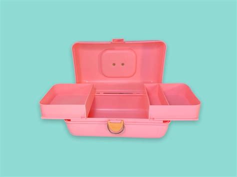 Vintage 90s Pink Caboodles Makeup Case Gem