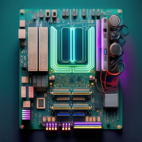 Premium AI Image | Electronic circuit board