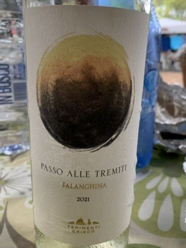 Tenimenti Grieco Passo Alle Tremiti Falanghina Vivino