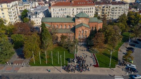 Luftbild Von Sveta Sofia Heilige Sofia Kirche Sofia Bulgaria Stockbild