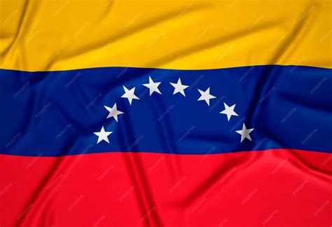 Fondo realista de la bandera de venezuela | Foto Gratis