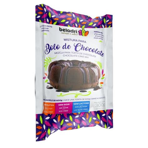 Mistura Para Bolo Chocolate Zero Lactose Sem Gl Ten Beladri Pacote G