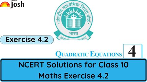 Ncert Solutions For Class 10 Maths Exercise 4 2 Chapter 4 Quadratic