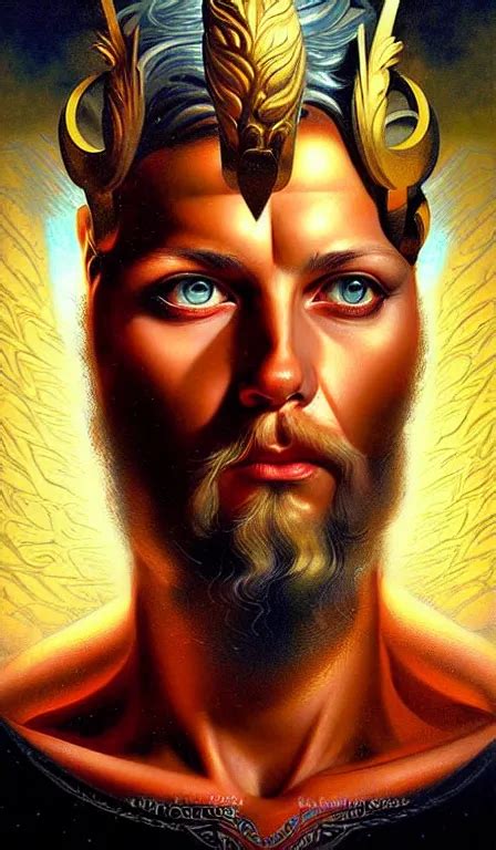 The God Zeus Portrait Sharp Focus Digital Art Stable Diffusion