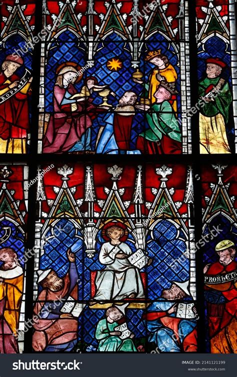 Our Lady Strasbourg Cathedral Stained Glass Stock Photo 2141121199 ...