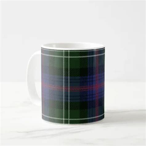 Tartan Clan Sutherland Plaid Green Black Check Coffee Mug Zazzle