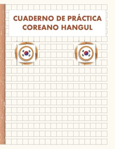 Cuaderno de práctica coreano Hangul Cuaderno De Escritura A Mano Con