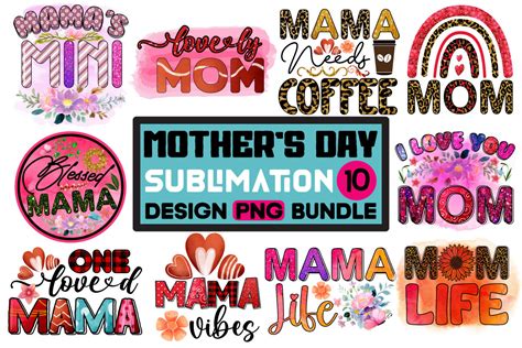 Mother S Day Sublimation Png Bundle Graphic By Lima Creative Creative