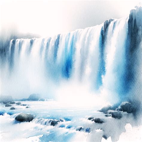 50+ Watercolor Waterfall Painting Inspiration Ideas Tips & Tutorials ...