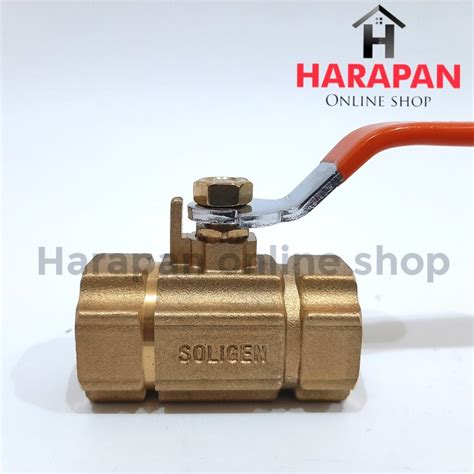 Jual Stop Kran Kuningan Stop Keran Inch Soligen Ball Valve