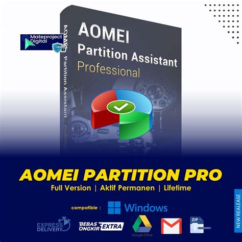 Jual Software Aomei Partition Assistant Full Version Partisi