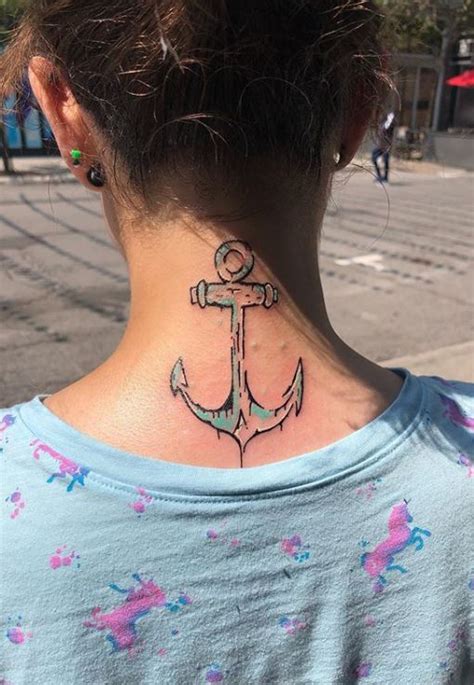 Lovely Anchor Neck Tattoos Tattoo Designs Tattoosbag