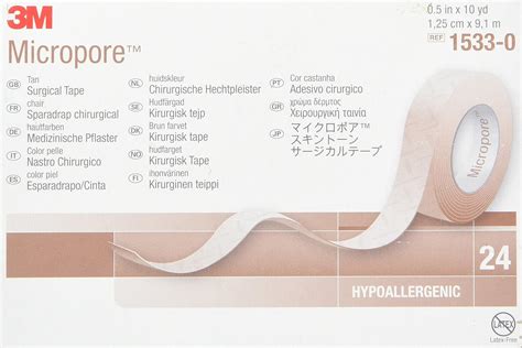 Which Is The Best 3M Micropore Hypoallergenic Surgical Paper Tape 24 ...