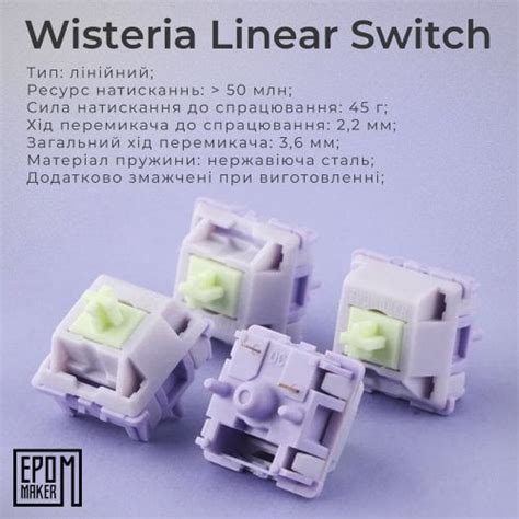 Клавіатура EPOMAKER Shadow X RGB Mechanical Wisteria Linear Switch Hot Swap SHX W WL White