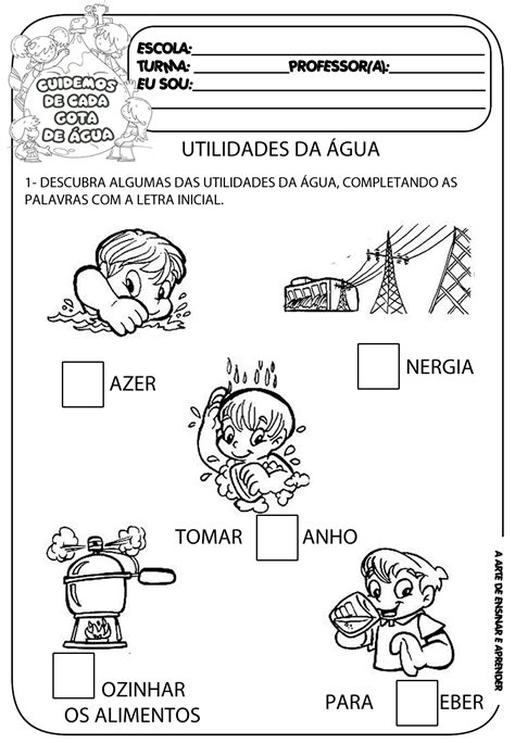 Atividades Sobre A Importância Da água 2 Ano Bncc