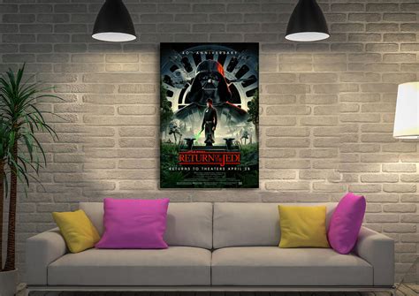 Return of the Jedi 40th Anniversary Film Poster | Canvas Prints AU