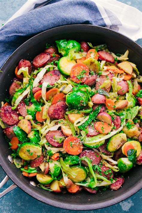 The Best Cabbage And Kielbasa Skillet The Food Cafe