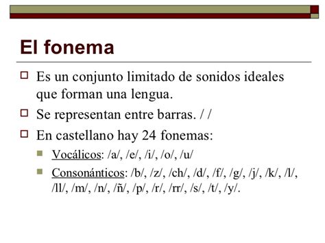 FonÉtica Y Fonologia El Fonema