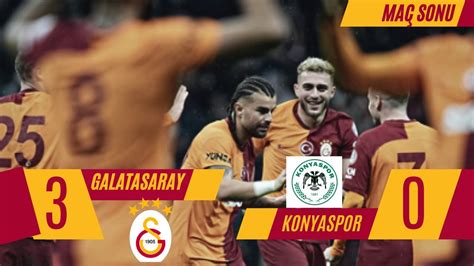 Galatasaray Konyaspor Ma Sonu Sen O Kadar Ederms N Apo