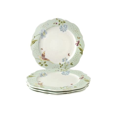 Laura Ashley Heritage Collectables Set4 Plates Irregular 245cm Mint