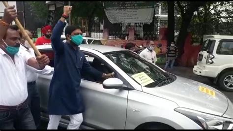 Congress Workers Stage Protest Against Fuel Price Hike In Bhopal News