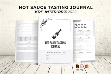 Hot Sauce Tasting Journal KDP Interiors Graphic By Mazharul Creative