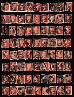 GB QV 1d Penny Red Plate Collection On Piece SG43 Damaged EBay