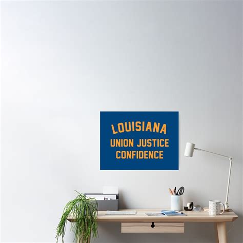 "The Louisiana Motto (State Motto of Louisiana)" Poster by franklinprintco | Redbubble