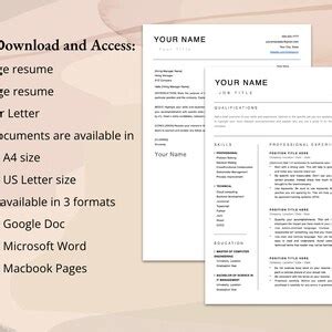 Ats Approved Resume Template Written By Google Recruiter Professional