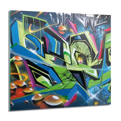 ArtprintCave Napis graffiti foto szklane ścienne 60x60 cm