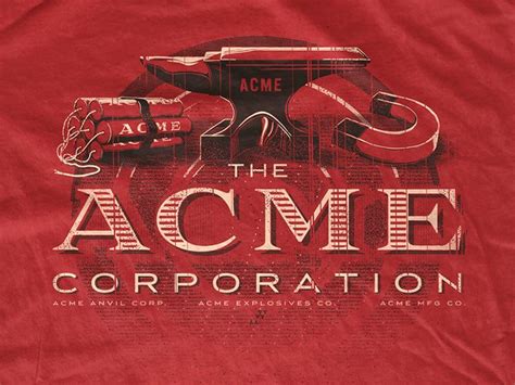 Acme Corporation T Shirts Acme Corporation Acme T Shirt