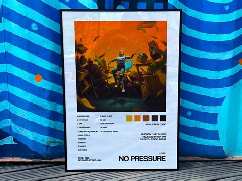 Logic no Pressure Album Cover Poster - Etsy