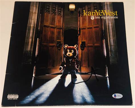 Kanye West Signed Late Registration Vinyl Record Album Beckett Coa