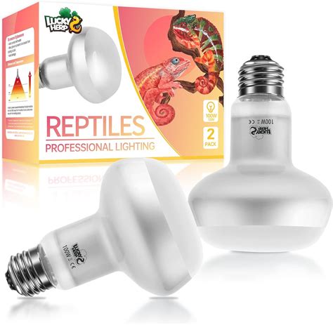 Amazon Lucky Herp Intense Heat Lamp Bulbs For Reptiles W Pack