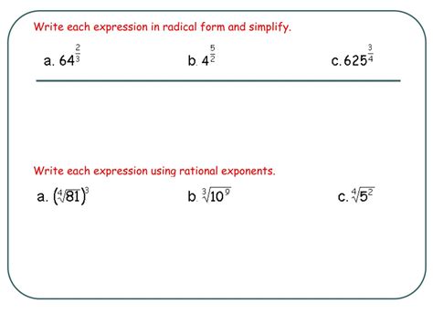 Ppt 3 4 Rational Exponents And Radical Equations Powerpoint Presentation Id8651380