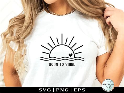 Born To Shine Svg For Shirts Png Sublimation Self Love Svg Teacher