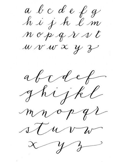 13 New Calligraphy Fonts Alphabet Printable Images Printable