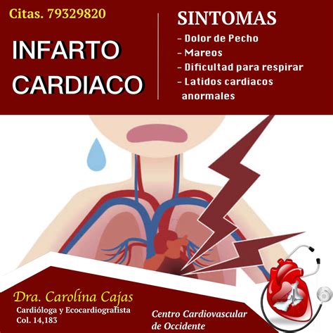 Centro Cardiovascular de Occidente - ️ SINTOMAS DE UN INFARTO AL