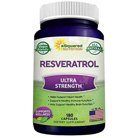 Resveratrol 100 Natural 1000mg Por Per Serving Max Strength 180